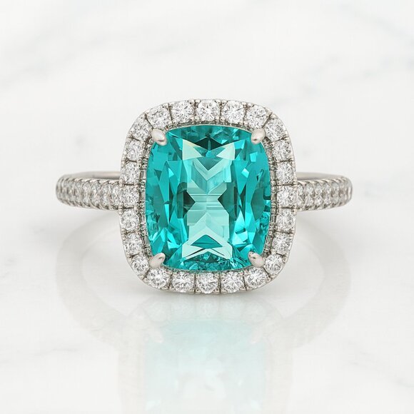 Gemstone Ring with Pavé Bling - Picture 2 of 2